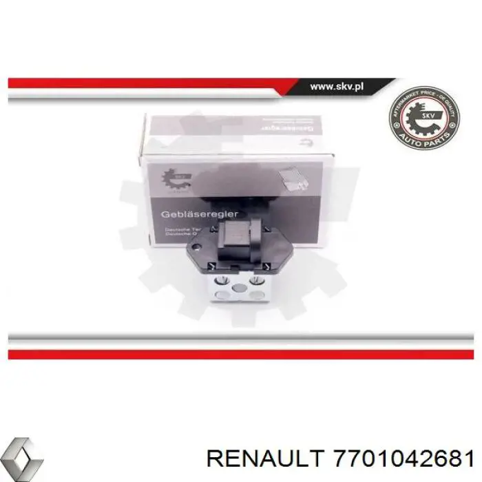7701042681 Renault (RVI) resistencia de motor, ventilador aire acondicionado
