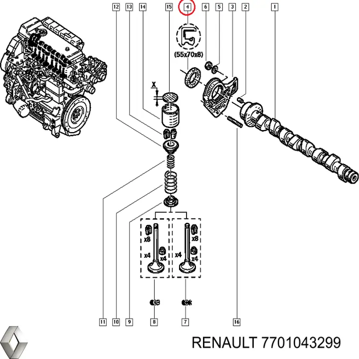 7701043299 Renault (RVI)