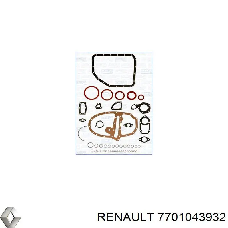 7701043932 Renault (RVI) junta, cárter de aceite