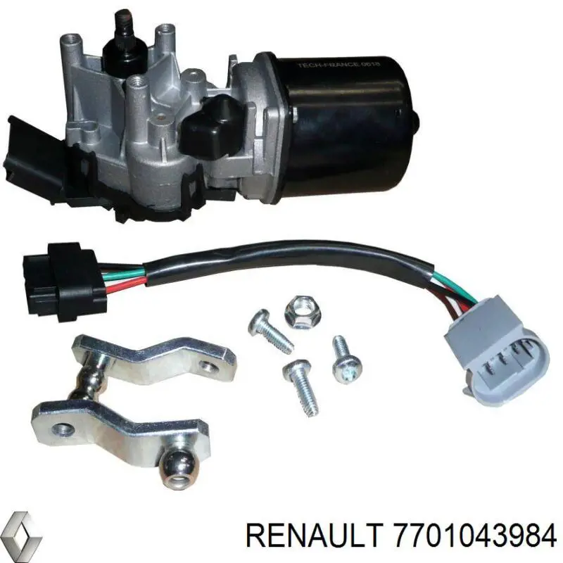 7701043984 Renault (RVI) motor del limpiaparabrisas del parabrisas