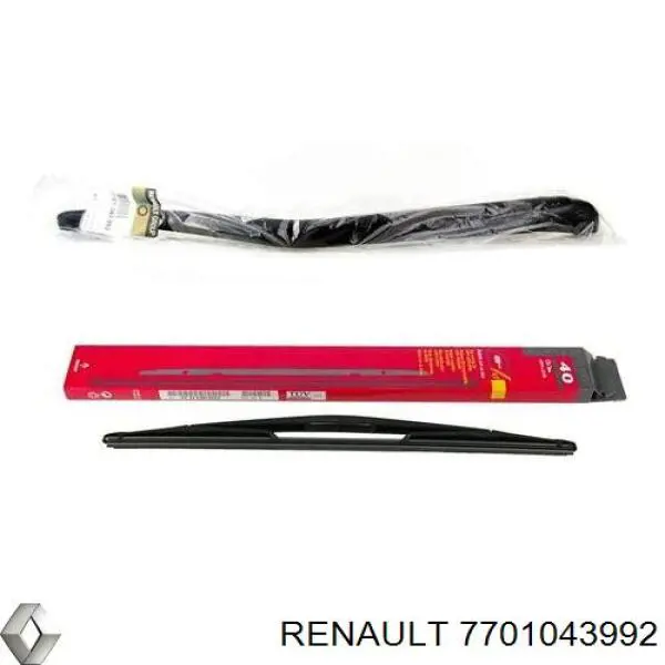 7701043992 Renault (RVI) brazo del limpiaparabrisas, trasero