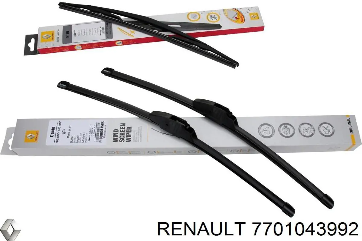 Brazo del limpiaparabrisas, trasero 7701043992 Renault (RVI)