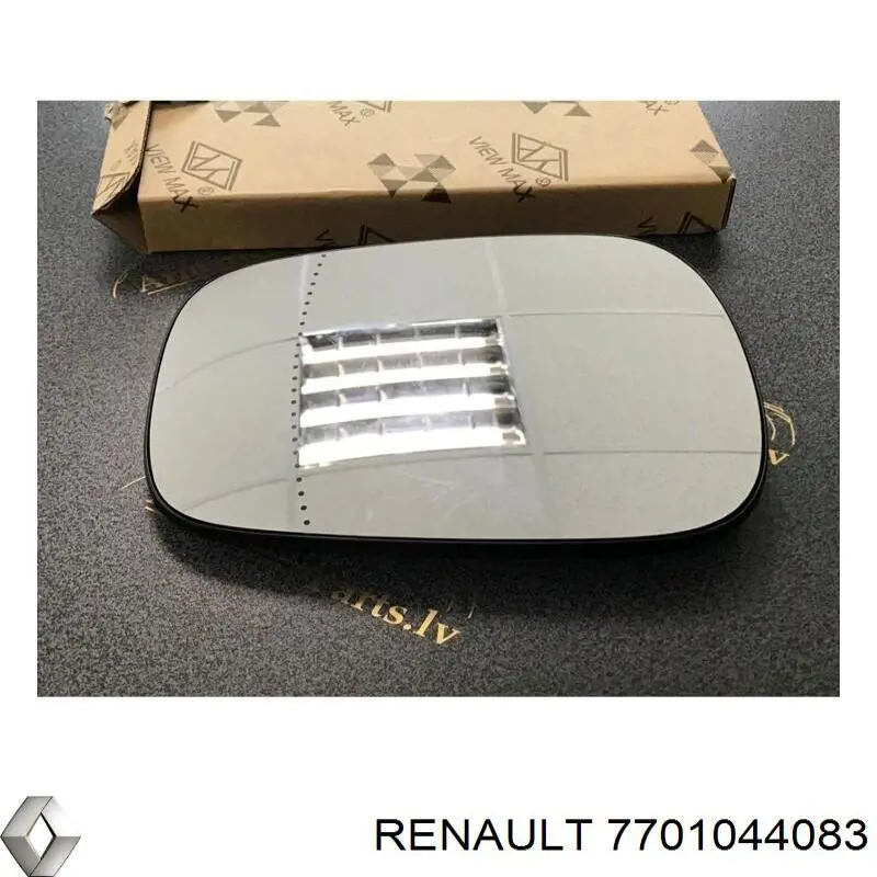 7701044083 Renault (RVI) cristal de espejo retrovisor exterior izquierdo