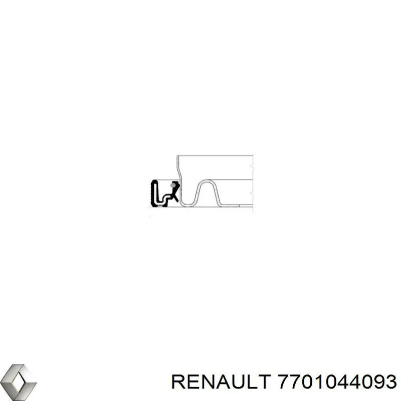 7701044093 Renault (RVI) anillo retén, cigüeñal frontal
