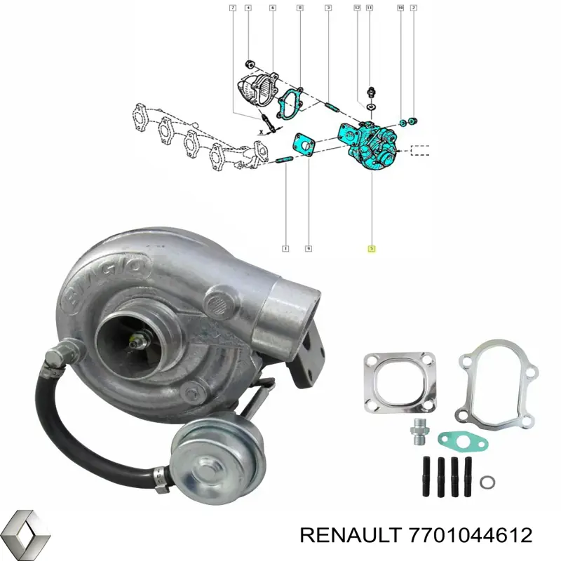 Turbo Renault (RVI) 7701044612