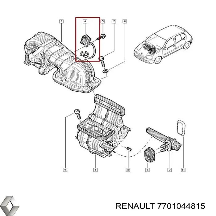 Comprar 7701044815 Renault (RVI) 