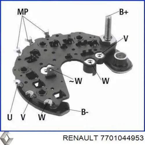 Comprar 7701044953 Renault (RVI) Puente de diodos, alternador