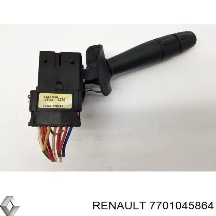 Conmutador izquierdo de la columna de dirección 7701045864 Renault (RVI)