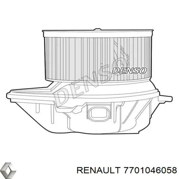 7701046058 Renault (RVI) motor eléctrico, ventilador habitáculo