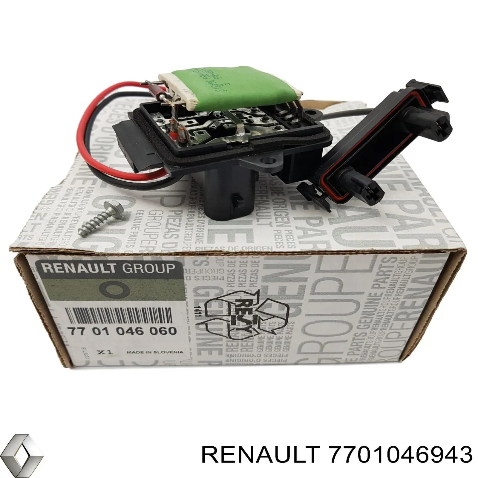 Resistencia de calefacción 7701046943 Renault (RVI)