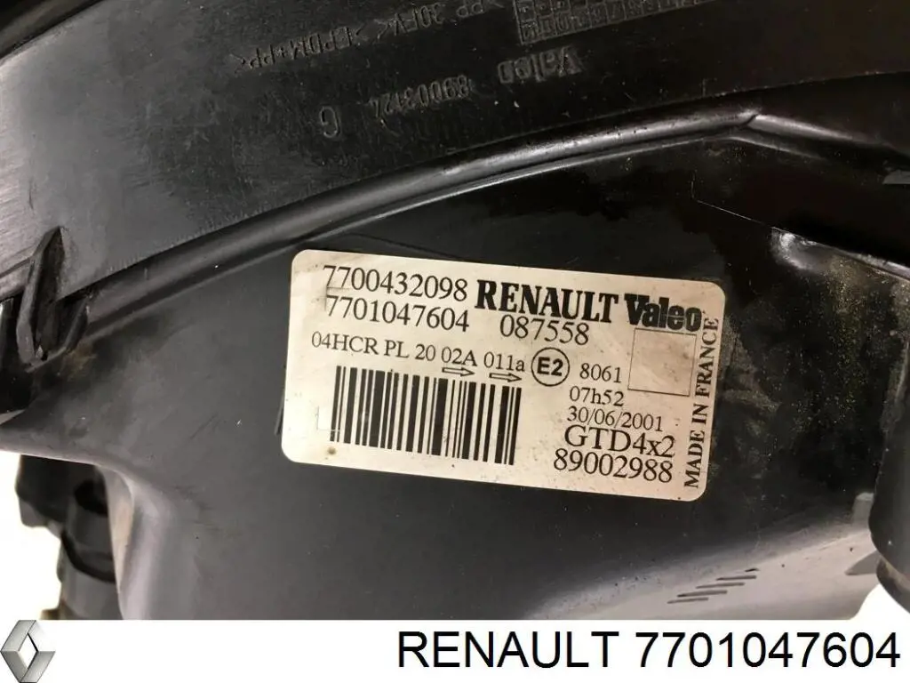 Faro Renault (RVI) 260600499R precio, desde 46,28 EUR
