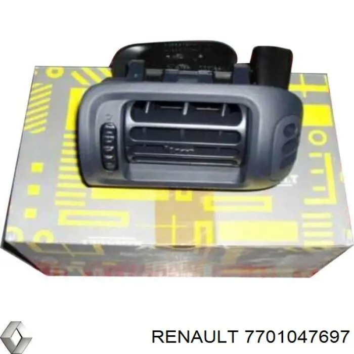 7701047697 Renault (RVI) rejilla aireadora de salpicadero derecha