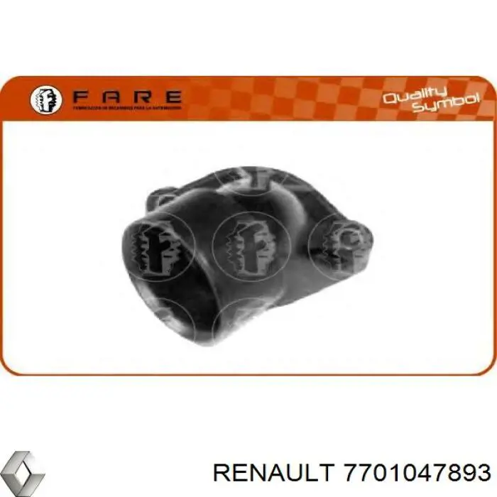 Comprar 7701047893 Renault (RVI) Brida del sistema de refrigeración (triple unión)
