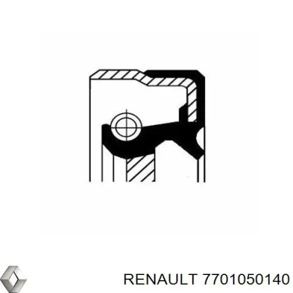Retén del eje primario de la transmisión Renault (RVI) 7701050140 precio, desde 7,23 EUR