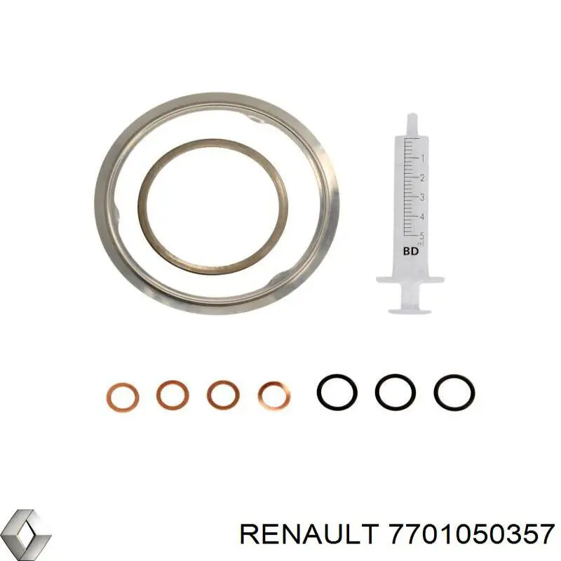 7701050357 Renault (RVI) junta de manguera de drenaje de aceite de turbina