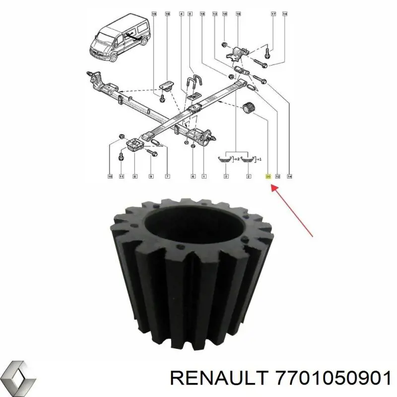 Comprar 7701050901 Renault (RVI) 