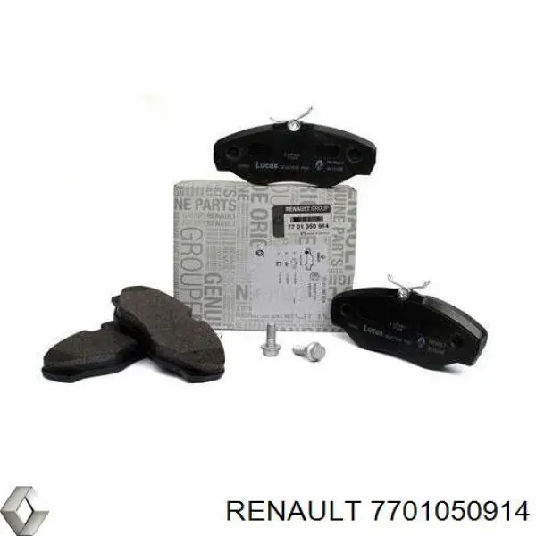 7701050914 Renault (RVI) pastillas de freno delanteras