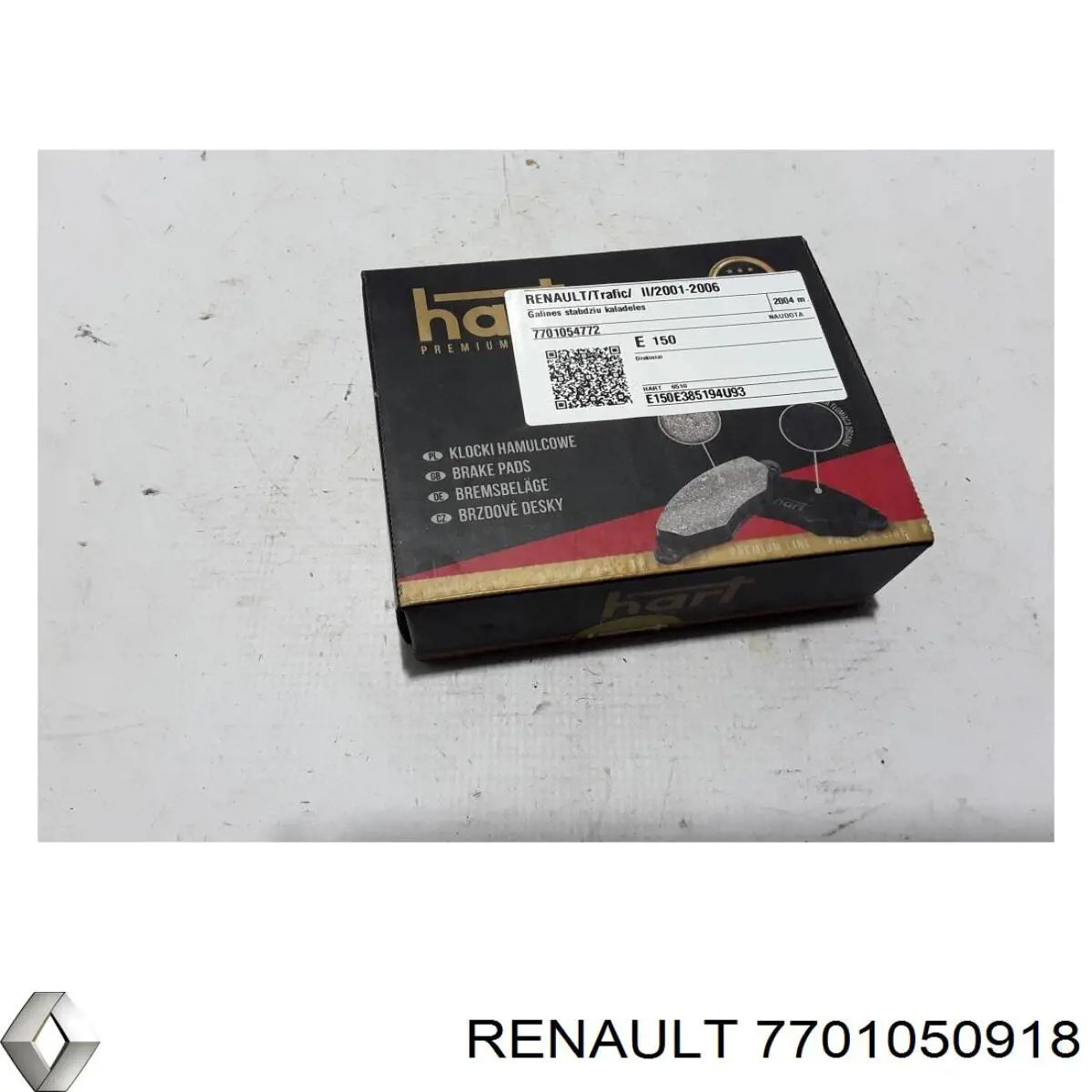 7701050918 Renault (RVI) pastillas de freno traseras