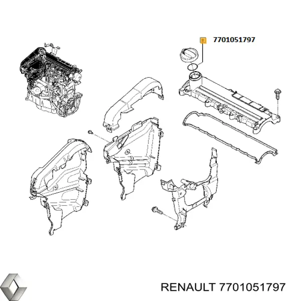 Junta, tapa de tubo de llenado de aceite Opel Movano (H9)