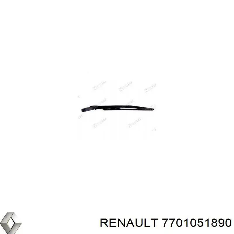 7701051890 Renault (RVI) brazo del limpiaparabrisas, trasero