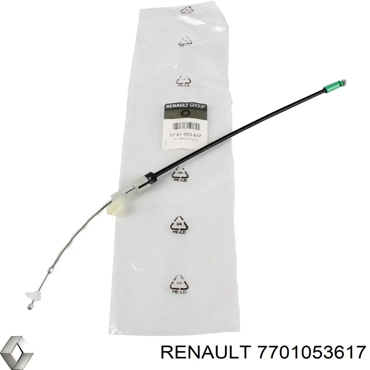 Cable de ajuste del respaldo del asiento para Renault Twingo (C06)