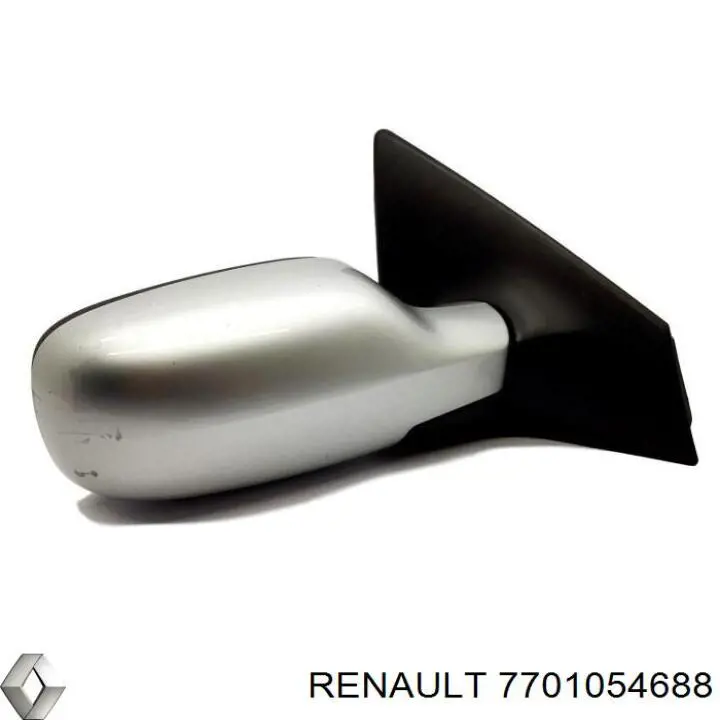 Espejo de retrovisor derecho 7701054688 Renault (RVI)