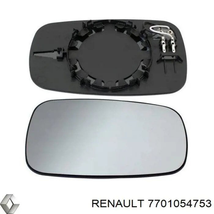 Comprar 7701054753 Renault (RVI) Cristal de espejo retrovisor derecho