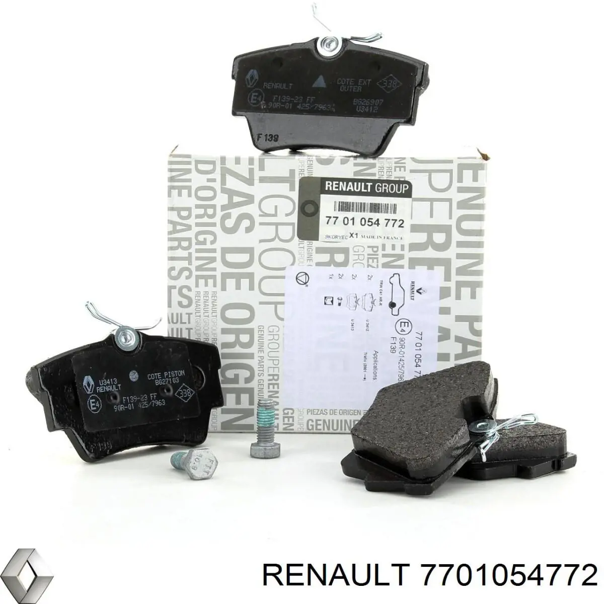 Pastillas traseras de freno Renault (RVI) 7701054772 precio, desde 21,99 EUR