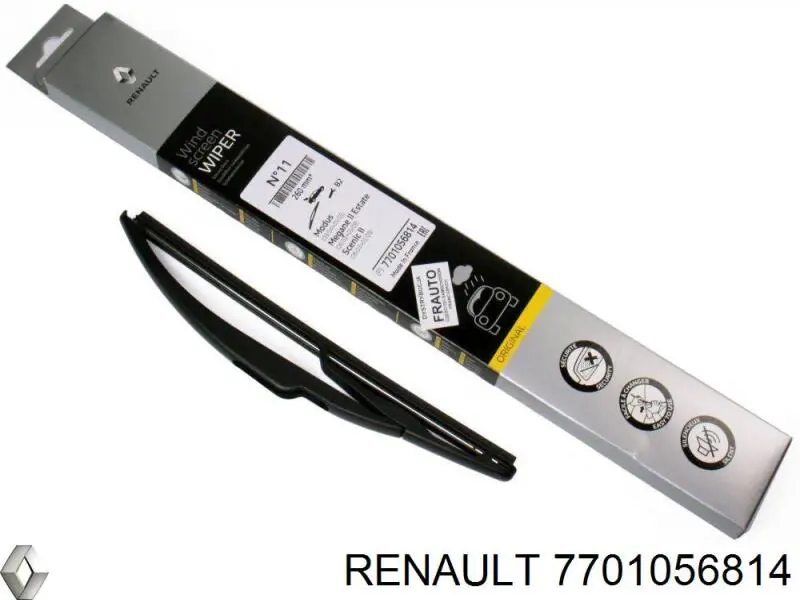 Limpiaparabrisas de luna trasera Renault Scenic 2 JM0, JM1