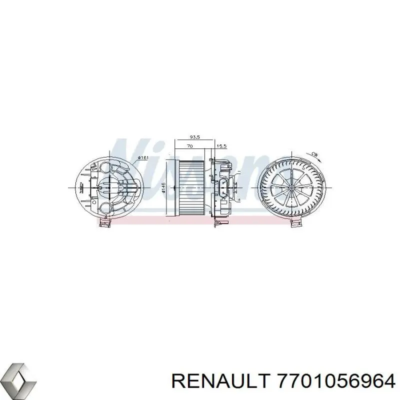 Comprar 7701056964 Renault (RVI) Motor de calefacción