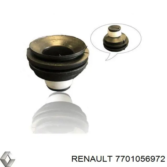 7701056972 Renault (RVI) cojín de una funda decorativa del motor