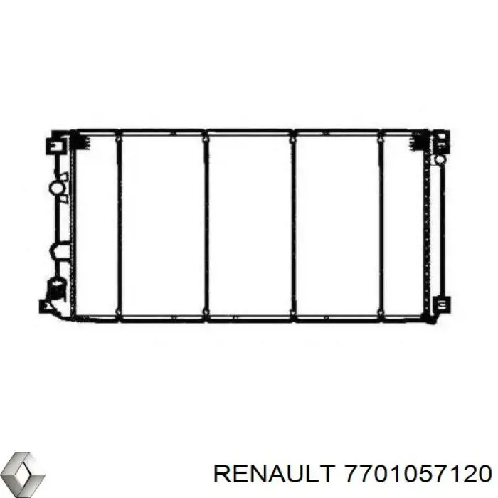 7701057120 Renault (RVI) radiador
