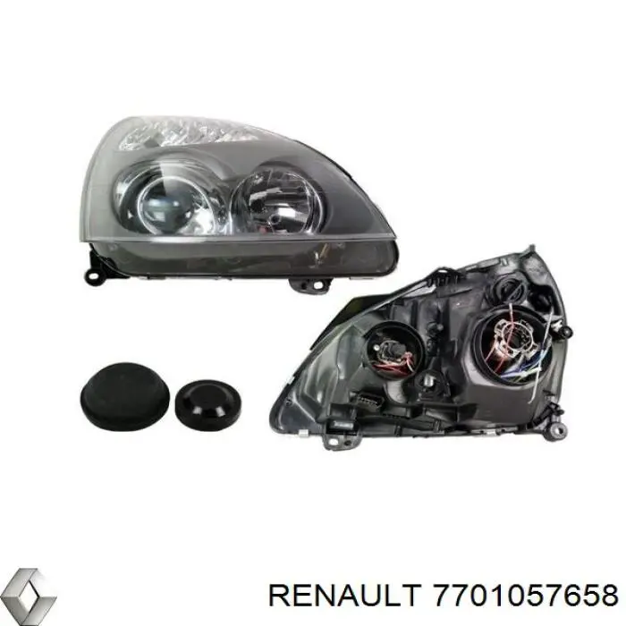 Faro derecho Renault (RVI) 7701057658 precio, desde 87,36 EUR