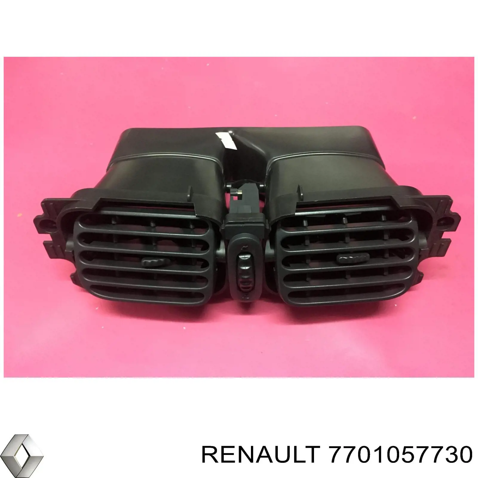 Rejilla aireadora de salpicadero derecha para Renault Clio (SB0)
