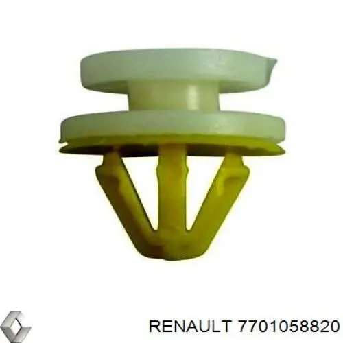 7701058820 Renault (RVI) clip de tapicería de tapa de maletero