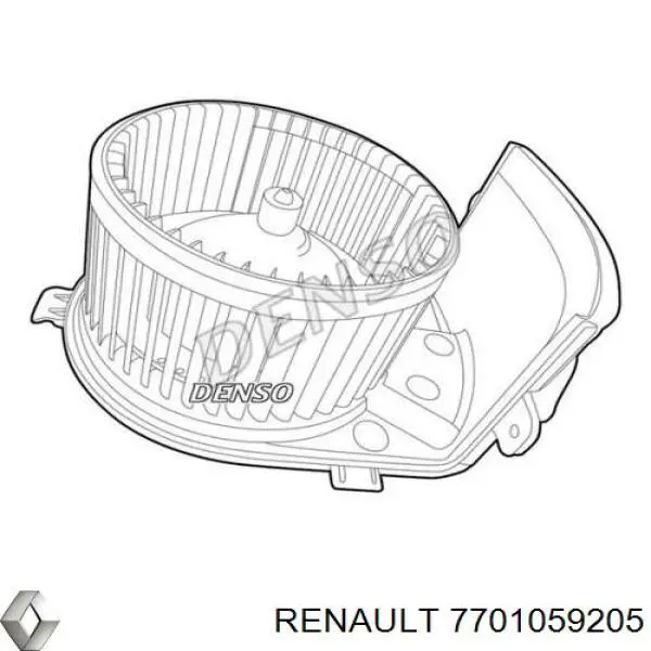 7701059205 Renault (RVI) motor eléctrico, ventilador habitáculo