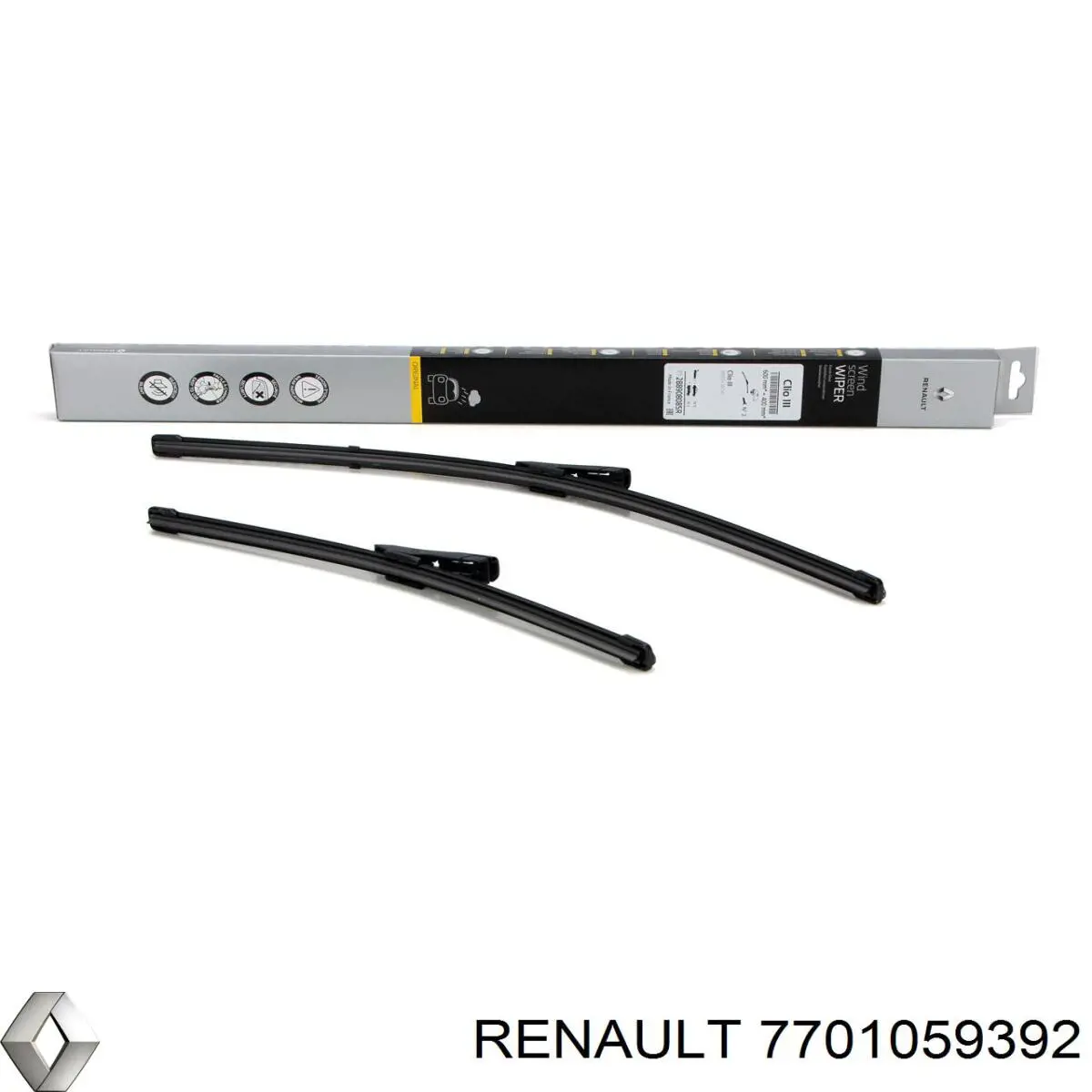 Comprar 7701059392 Renault (RVI) Brazo del limpiaparabrisas, trasero