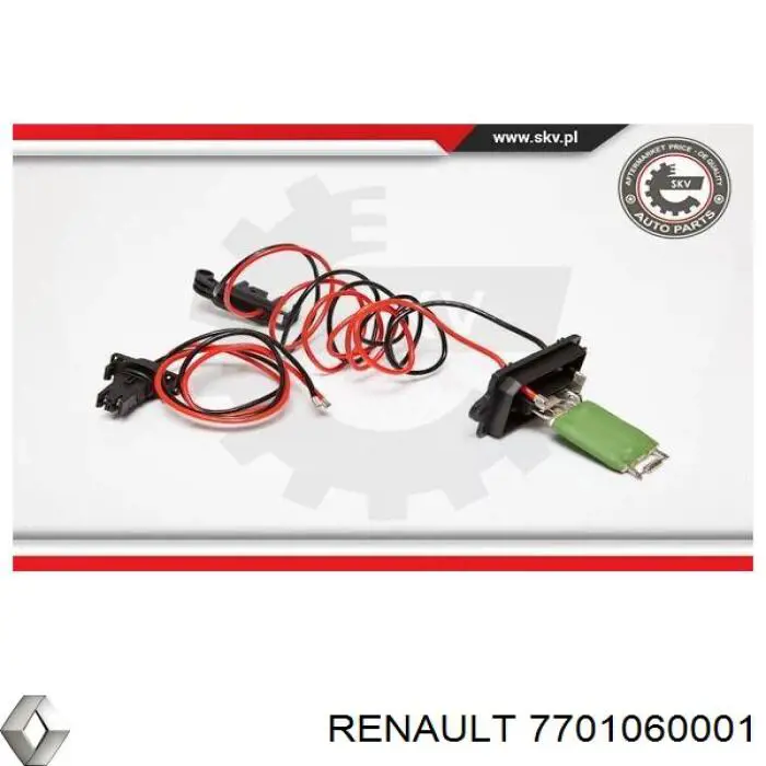 Resistencia de Ventilador Renault (RVI) 7701060001 precio, desde 27,48 EUR
