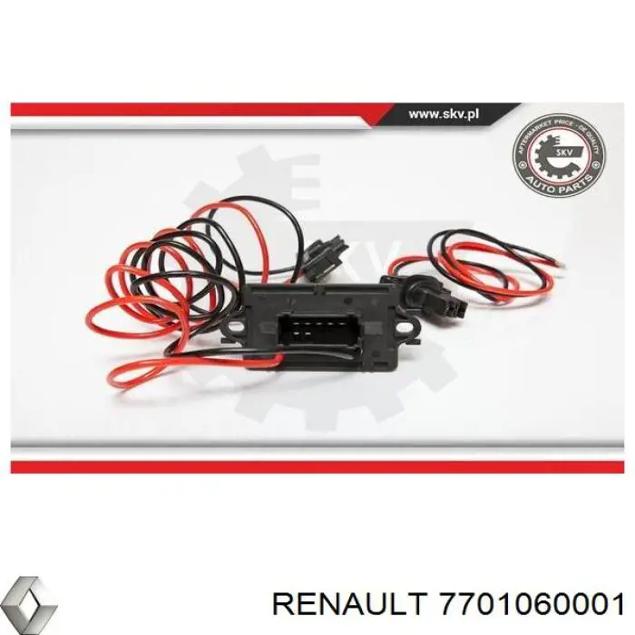 7701060001 Renault (RVI) resitencia, ventilador habitáculo