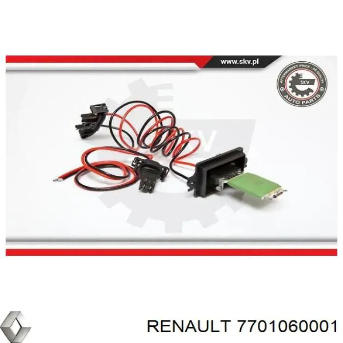 Comprar 7701060001 Renault (RVI) Resistencia de calefacción
