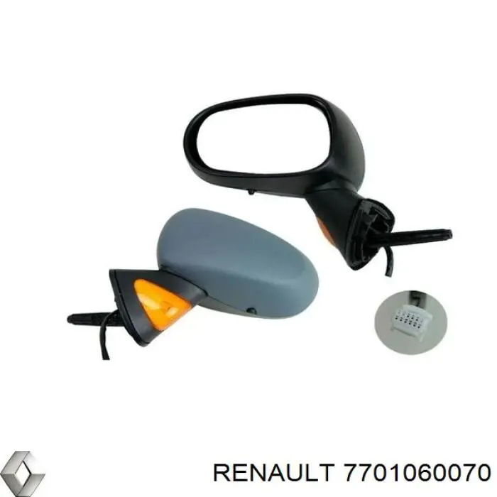 7701060070 Renault (RVI) espejo retrovisor izquierdo