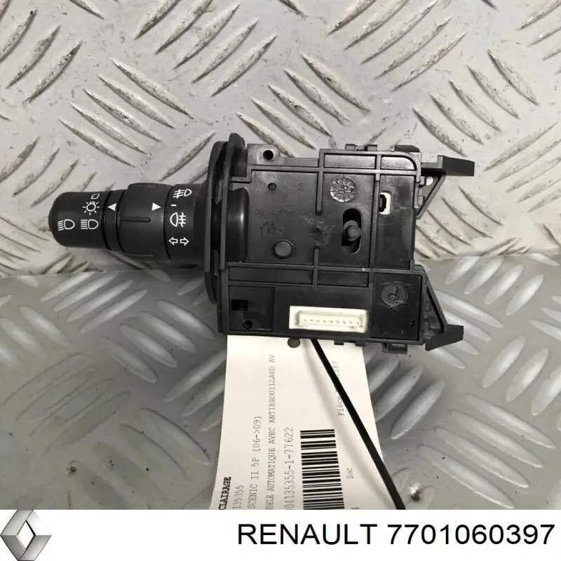 Conmutador izquierdo de la columna de dirección 7701060397 Renault (RVI)