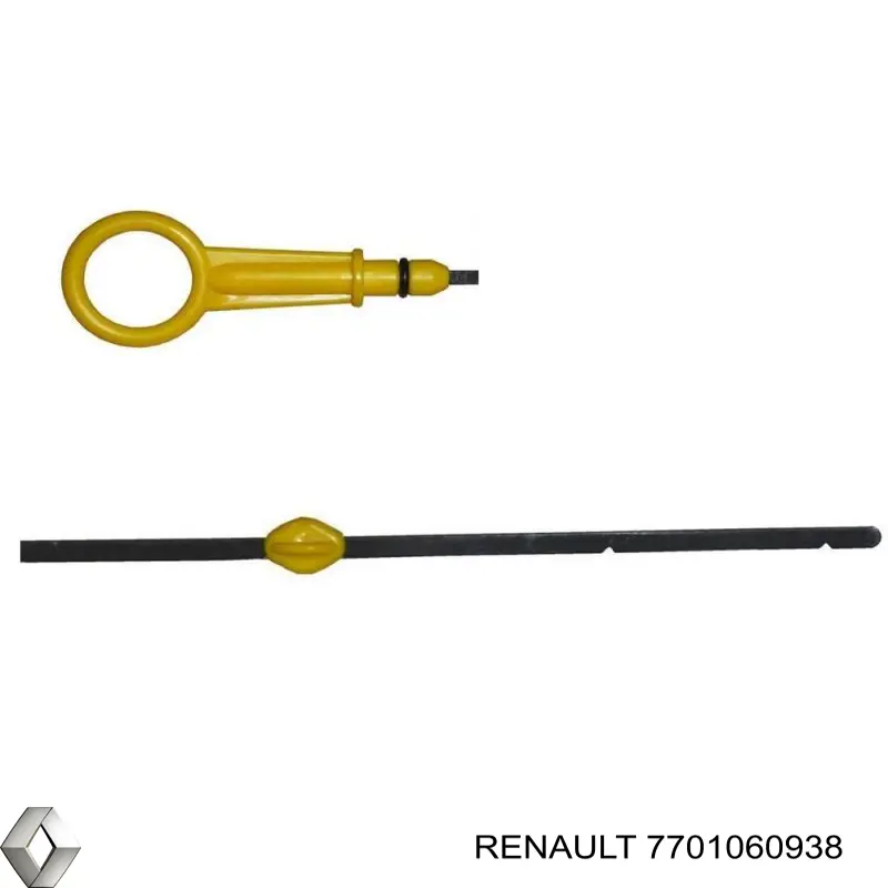 7701060938 Renault (RVI) embudo, varilla del aceite, motor