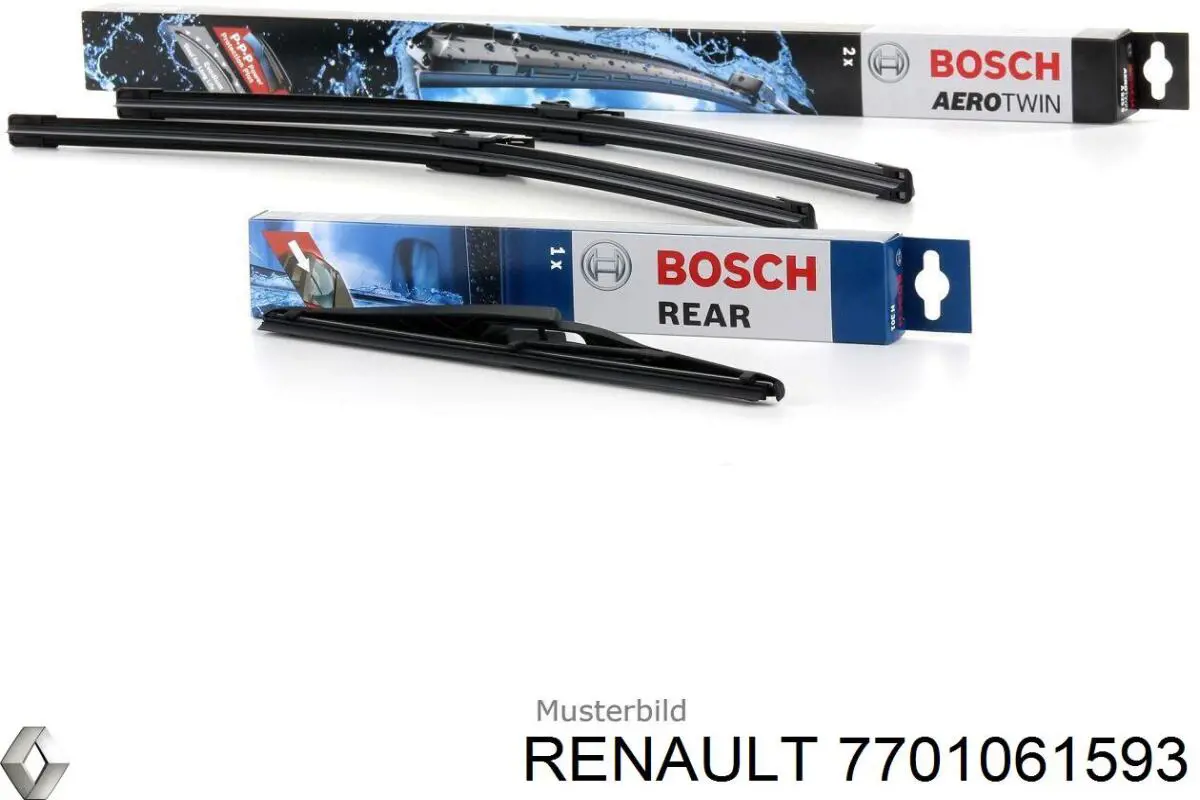 Limpiaparabrisas delanteras 7701061593 Renault (RVI)