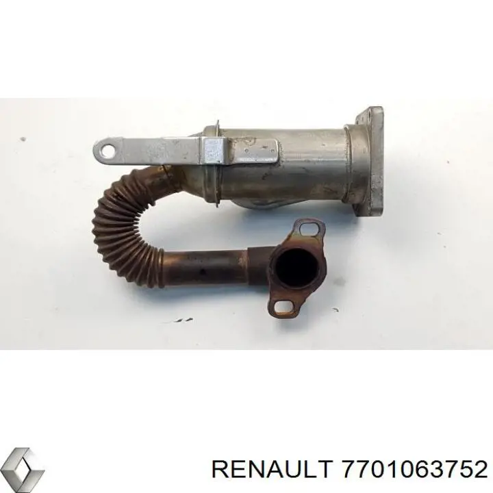 Enfriador de recirculación de gases de escape EGR 7701063752 Renault (RVI)