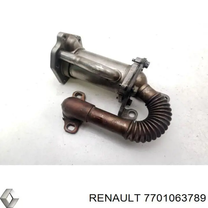 Comprar 7701063789 Renault (RVI) Enfriador de recirculación de gases de escape EGR