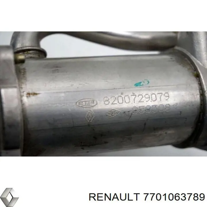 Enfriador de recirculación de gases de escape EGR 7701063789 Renault (RVI)