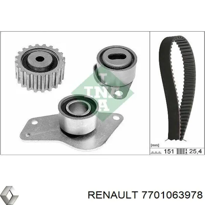 7701063978 Renault (RVI) correa distribucion