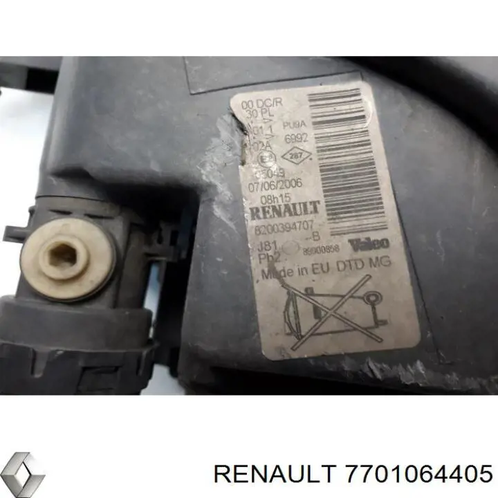 Faro derecho Renault (RVI) 7701064405 precio, desde 264,26 EUR