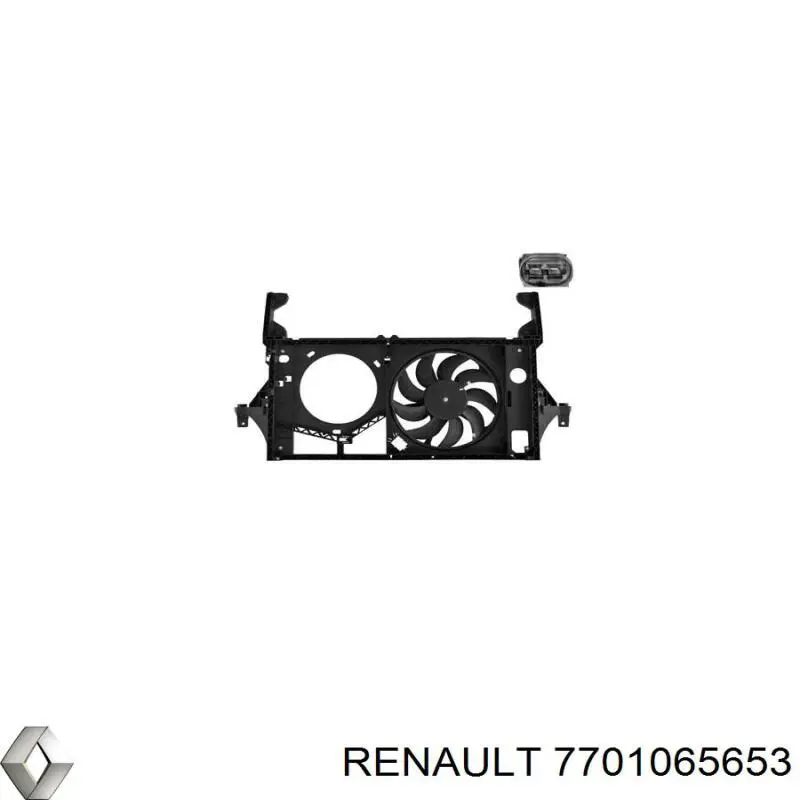7701065653 Renault (RVI) Ventilador de refrigeración completo derecho (motor y hélice)